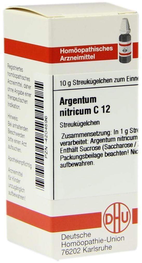Argentum Nitricum C 12 10 G Globuli