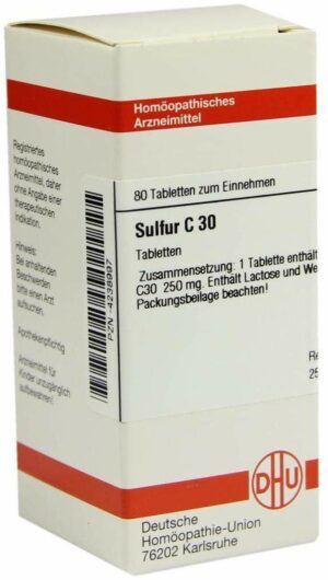 Sulfur C30 Tabletten 80 Tabletten