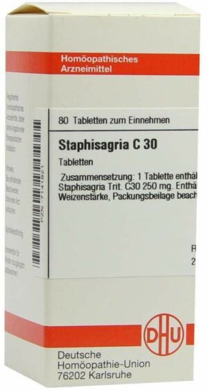 Staphisagria C 30  80 Tabletten