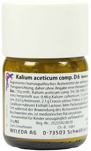 Weleda Kalium Aceticum Comp. D6 50 g Trituration