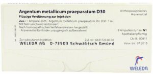 Weleda Argentum Metallicum Praeparatum D 30 8 Ampullen