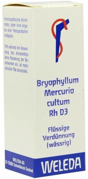 Weleda Bryophyllum Mercurio Cultum Rh D3 20 ml Dilution