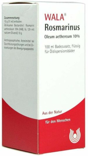 Wala Rosmarinus Oleum aetherem 10% 100 ml Öl