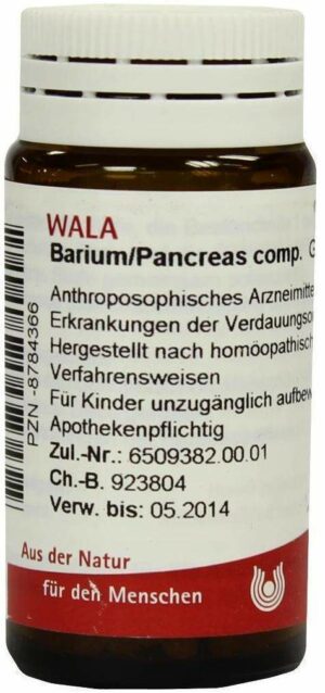 Wala Barium Pancreas comp. 20 g Globuli