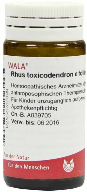Wala Rhus toxicondendron e foliis D30 20 g Globuli