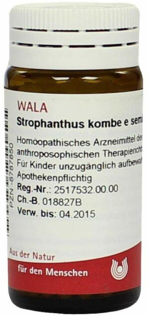 Wala Strophanthus kombe e sermine D6 20 g Globuli