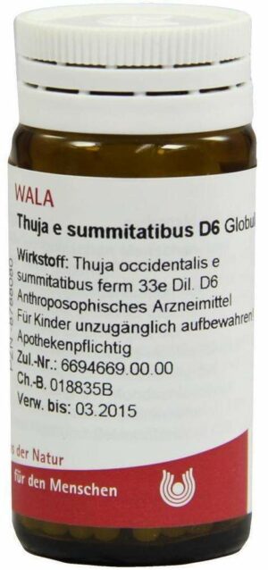 Wala Thuja e summitatibus D6 20 g Globuli