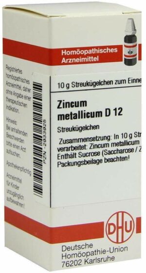 Zincum Metallicum D12 10 G Globuli