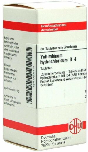 Yohimbinum Hydrochlorid D4 80 Tabletten