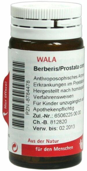 Wala Berberis Prostata comp. 20 g Globuli