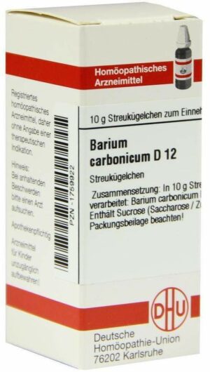Barium Carbonicum D12 10 G Globuli