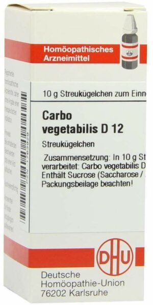 Carbo Vegetabilis D12 10 G Globuli