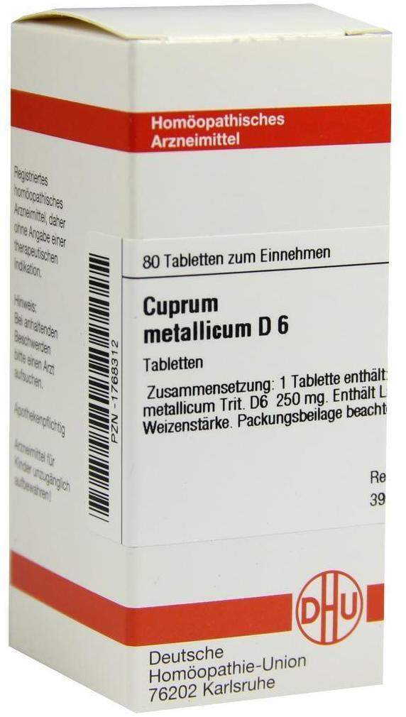 Cuprum Metallicum D 6 80 Tabletten