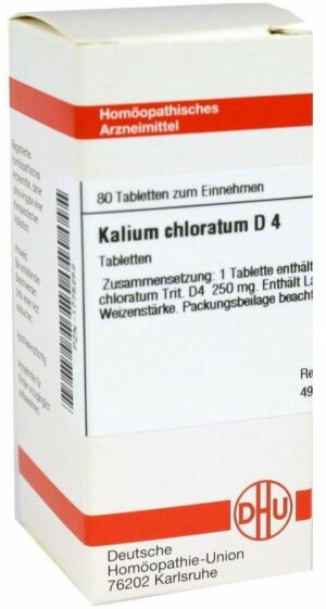 Dhu Kalium Chloratum D4 80 Tabletten