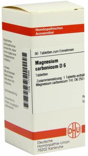 Magnesium Carbonicum D6 Dhu 80 Tabletten