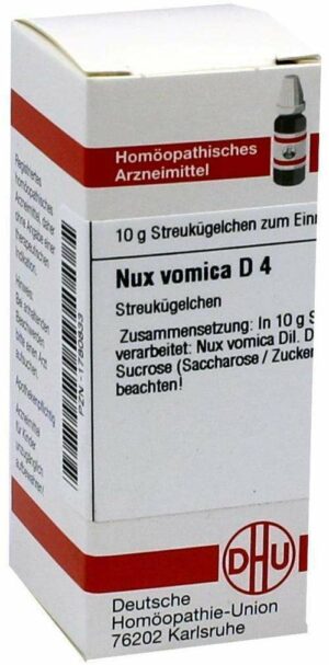 Nux Vomica D4 Dhu 10 G Globuli