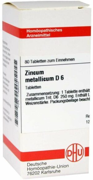 Zincum Metallicum D 6 80 Tabletten