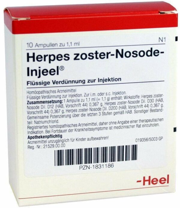 Herpes Zoster Nosode Injeel Ampullen 10 Ampullen