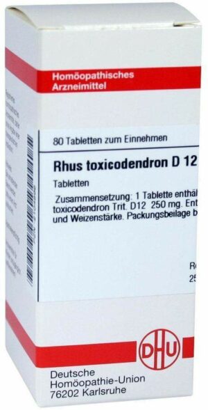 Rhus Toxicodendron D12 Dhu Tabletten  80  Tabletten