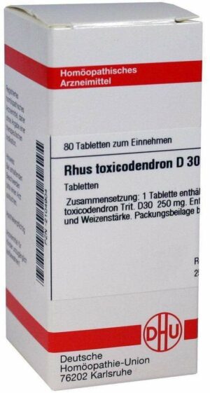 Rhus Toxicodendron D30 80 Tabletten