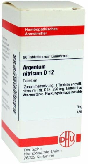 Argentum Nitricum D12 80 Tabletten