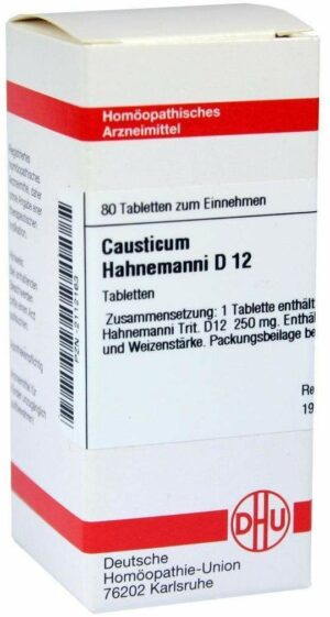 Causticum Hahnemanni D12 80 Tabletten