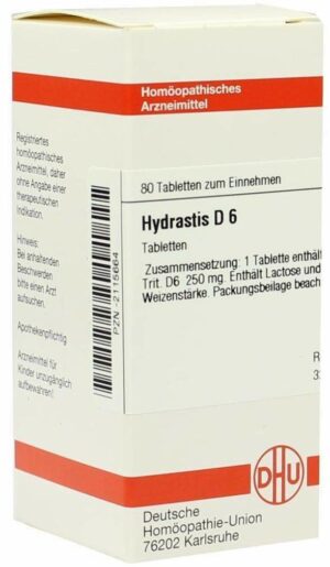 Hydrastis D 6 80 Tabletten