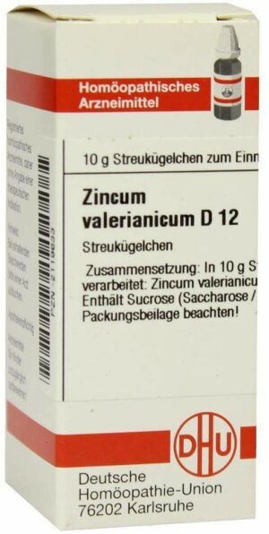 Zincum Valerianicum D12 10 G Globuli