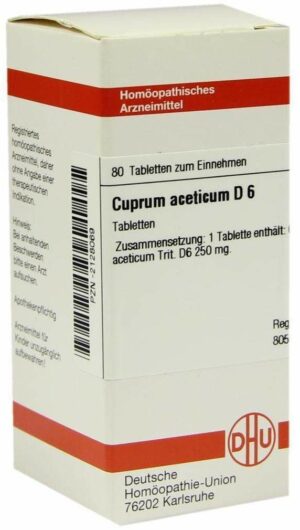 Cuprum Aceticum D 6 Tabletten