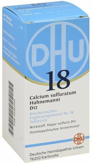 Biochemie Dhu 18 Calcium Sulfuratum D12 200 Tabletten