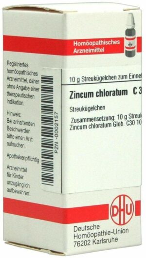 Zincum Chloratum C 30 10 G Globuli