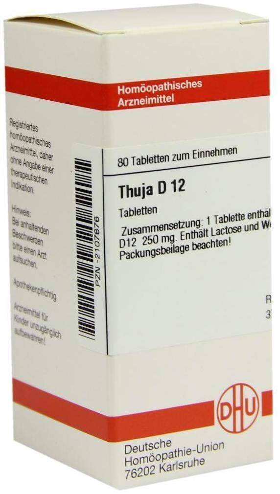 Thuja D 12 80 Tabletten