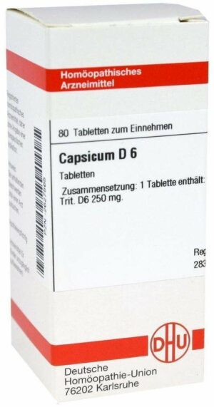 Capsicum D6 80 Tabletten