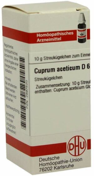 Cuprum Aceticum D6 Globuli 10 G Globuli