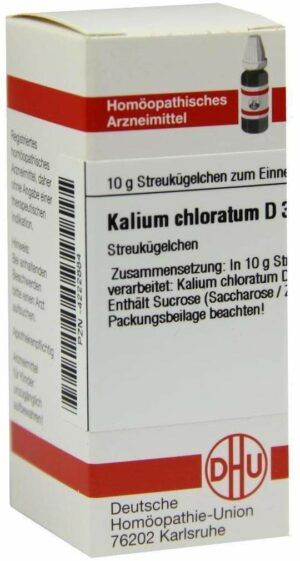 Dhu Kalium Chloratum D20 Globuli