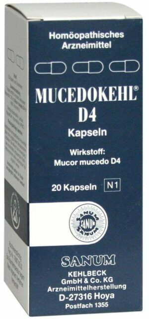 Mucedokehl D4 20 Kapseln