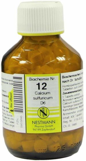 Biochemie 12 Calcium Sulfuricum D 6 400 Tabletten