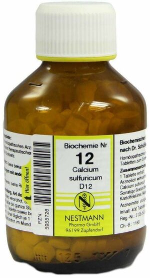 Biochemie 12 Calcium Sulfuricum D 12 400 Tabletten