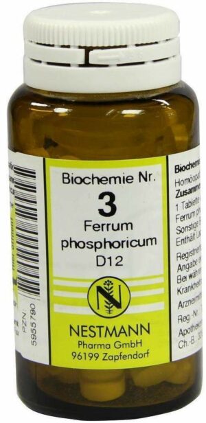Biochemie 3 Ferrum Phosphoricum D 12 100 Tabletten