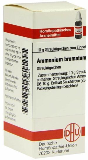 Ammonium Bromatum D 6 Globuli