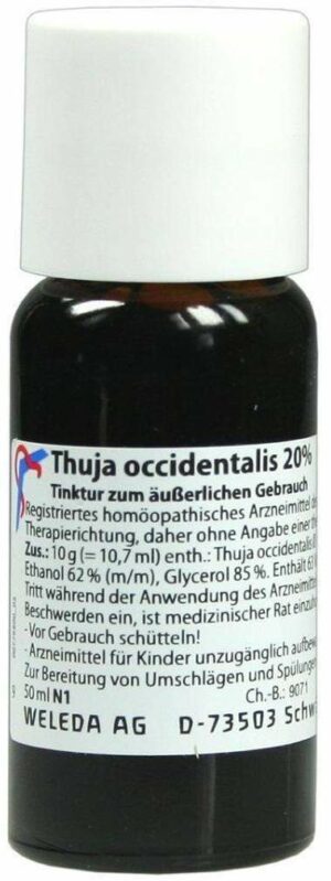 Weleda Thuja Occidentalis 20% 50 ml Tinktur