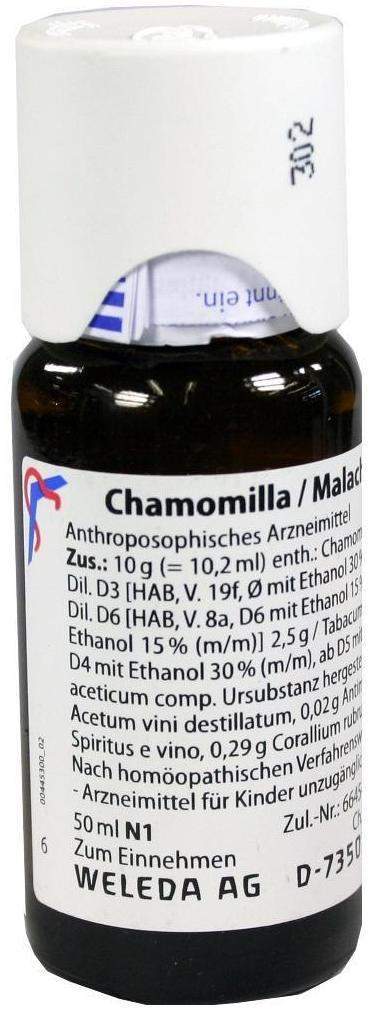 Weleda Chamomilla Malachit Comp 50 ml Dilution