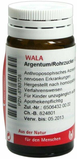 Wala Argentum Rohrzucker 20 g Globuli