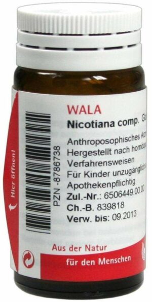 Wala Nicotiana comp. Velati 20 g Globuli