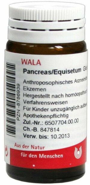 Wala Pancreas Equisetum 20 g Globuli