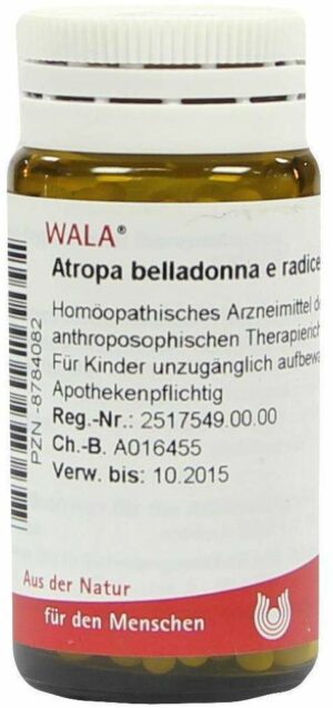Wala Atropa belladonna e radice D6 20 g Globuli