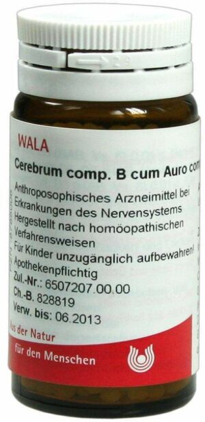 Wala Cerebrum comp.B cum Auro comp. 20 g Globuli