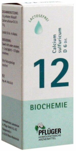 Biochemie Pflüger 12 Calcium Sulfuricum D6 30 ml Tropfen