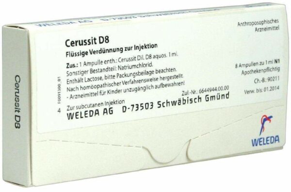 Weleda Cerussit D8 8 X 1 ml Ampullen