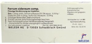 Weleda Ferrum sidereum comp. 8 x 1 ml Ampullen